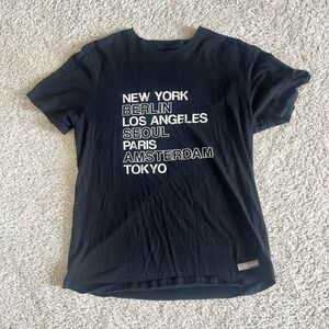 new York Berlin Seoul Paris Amsterdam t shirt